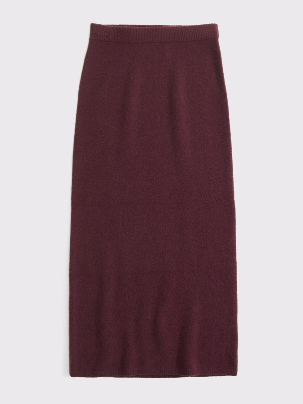 Abercrombie & Fitch 100% Merino Wool Maxi Skirt Burgundy Wine M NWT